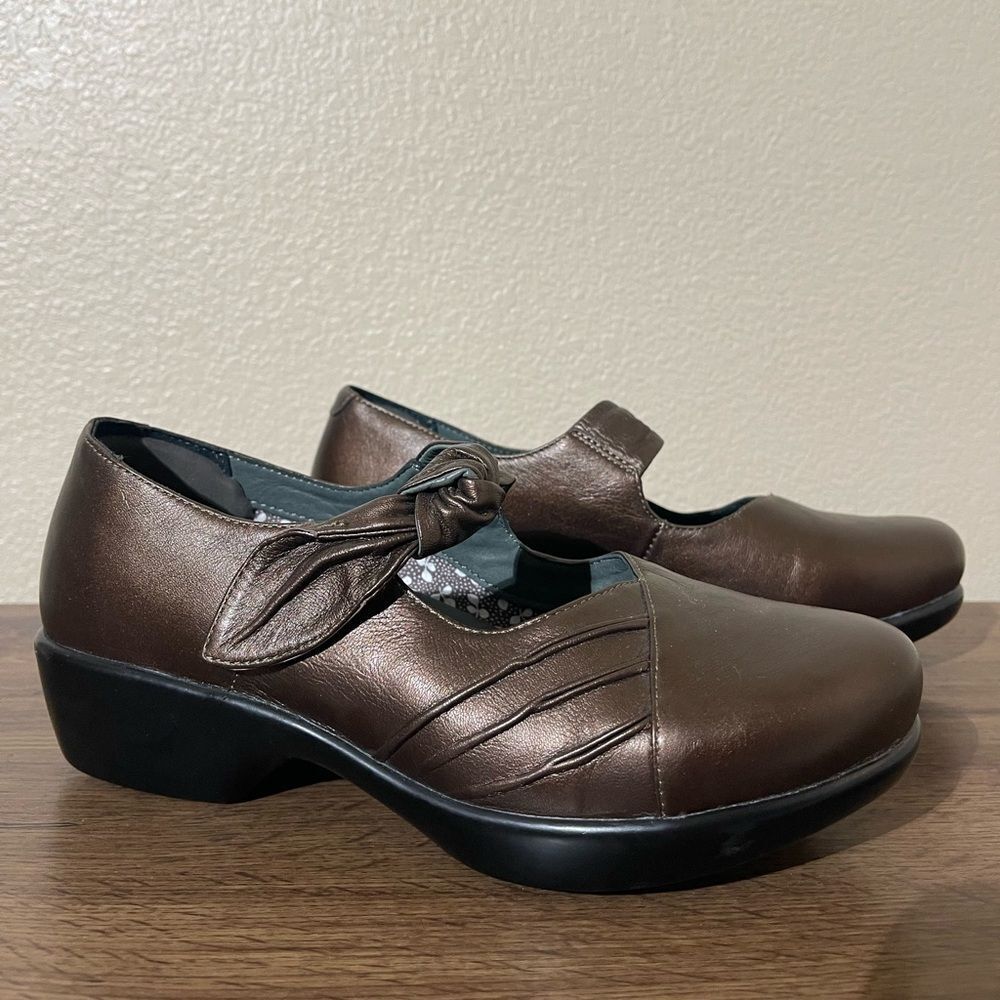 Dansko Brown Women's Flats with Bow Detail